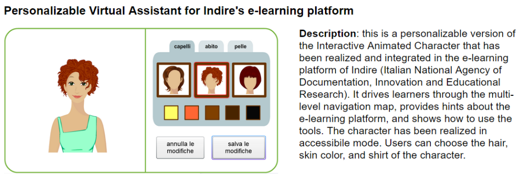 Indire-personalizable-character